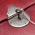 British Vintage Red Leather Document Case with Key (Memo & Letter Bag)