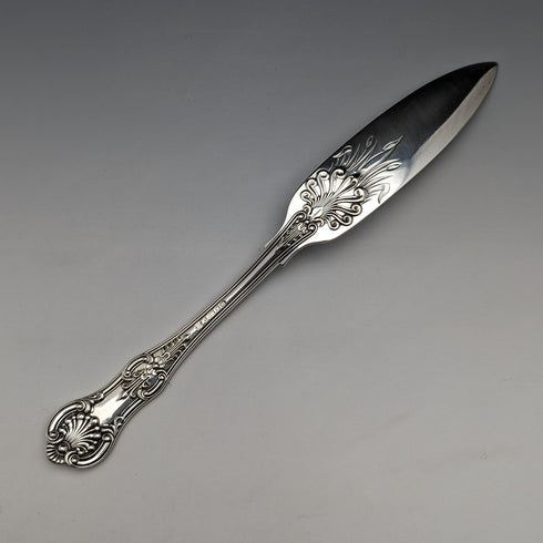 英国アンティーク シルバープレート製 フィッシュサービングナイフ Martin Hall