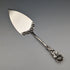 Antique 800 Silver Pastry Server with Rose Sculpture