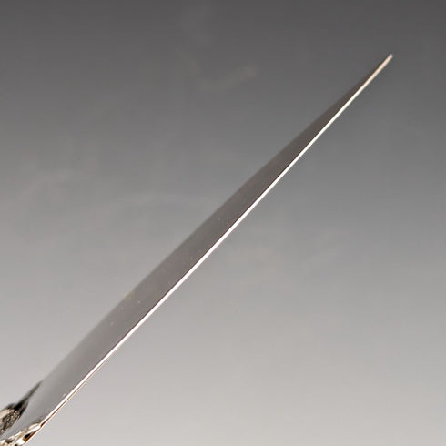 Antique 800 Silver Pastry Server with Rose Sculpture