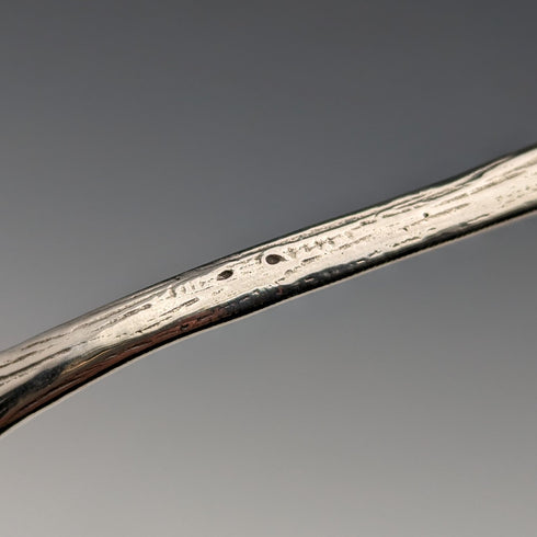 Antique 800 Silver Pastry Server with Rose Sculpture