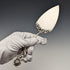 Antique 800 Silver Pastry Server with Rose Sculpture