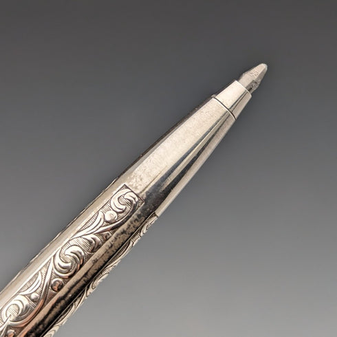 米国ヴィンテージ シェーファー 純銀製 ボールペン ケース入