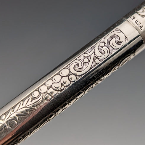 米国ヴィンテージ シェーファー 純銀製 ボールペン ケース入