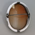 Vintage 800 Silver & Shell Cameo Brooch