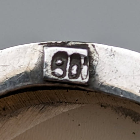 ヴィンテージ 800シルバー&シェルカメオ ブローチ