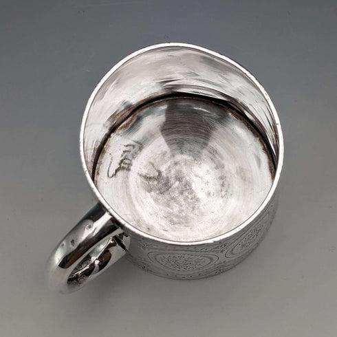 1885 年英國古董純銀馬克杯 120 克 Mappin & Webb