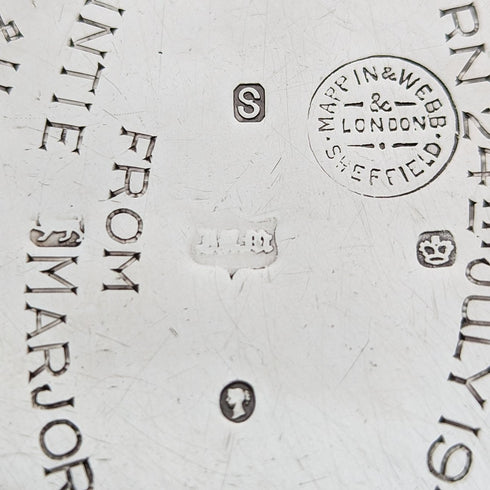 1885 年英國古董純銀馬克杯 120 克 Mappin & Webb