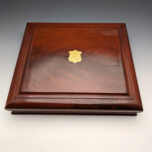 1862 British Antique Sterling Silver Dessert Cutlery 6 Pair Set Total 467g Martin & Hall Wooden Box