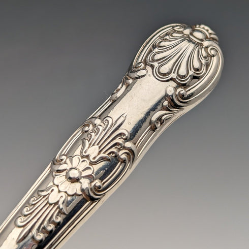 1862 British Antique Sterling Silver Dessert Cutlery 3 Pair Set Total 233g Martin & Hall Tray Included