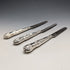 1862 British Antique Sterling Silver Dessert Cutlery 3 Pair Set Total 233g Martin & Hall Tray Included