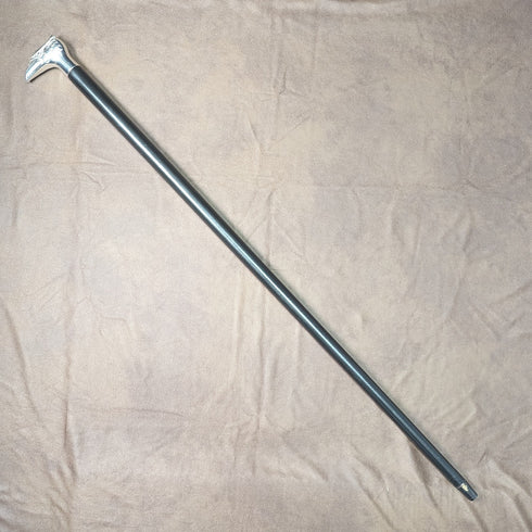 英国ヴィンテージ 紳士用ステッキ イーグルヘッドハンドル ブラックシャフト 90cm