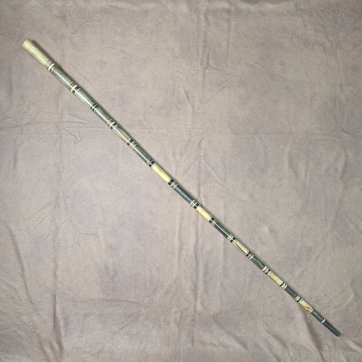 英国アンティーク 紳士用ステッキ 杖 ホーン＆ボーン 86cm マルチカラーシャフト 英国アンティーク 紳士用ステッキ 杖 ホーン＆ボーン 86cm