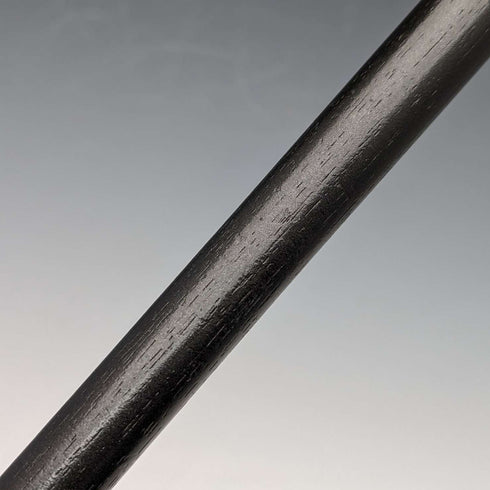 Circa 1914 British Antique Men's Cane Horn Bent Handle Black Shaft 85cm