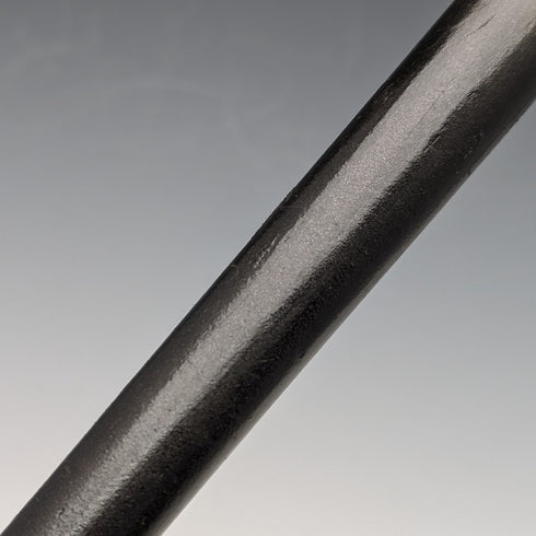 1907年 英国アンティーク 紳士用ステッキ ホーンハンドル 純銀装飾 ブラックシャフト 88cm