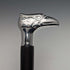 British Vintage Men's Walking Stick Eagle Head Handle Black Shaft 90cm