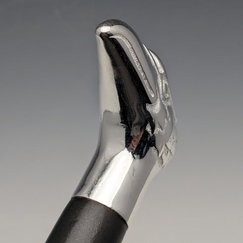 British Vintage Men's Walking Stick Eagle Head Handle Black Shaft 90cm