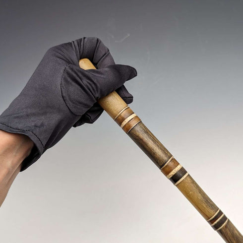 British Antique Gentleman's Cane Horn & Bone 86cm Multicolor Shaft