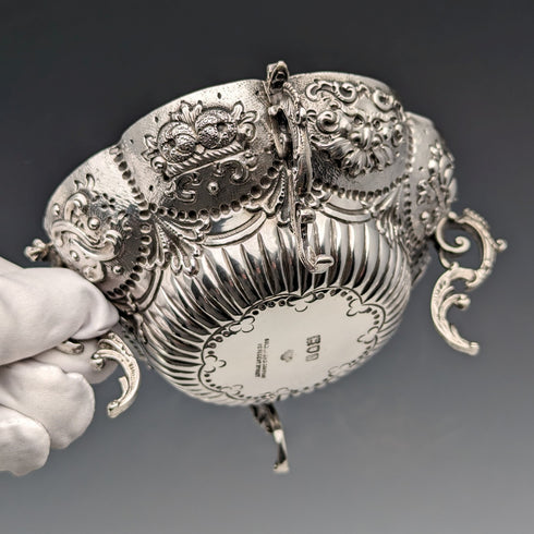 1903 年英國古董純銀高腳碗 126 克 Goldsmiths & Silversmiths