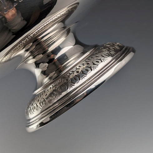 英国ヴィンテージ シルバープレート製 コンポート/タッツァ 直径23cm Ellis Barker