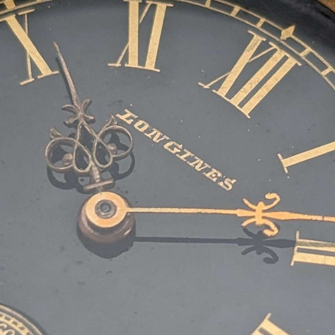 1890年頃 アンティーク ロンジン 懐中時計 ガンメタルケース 動作良好