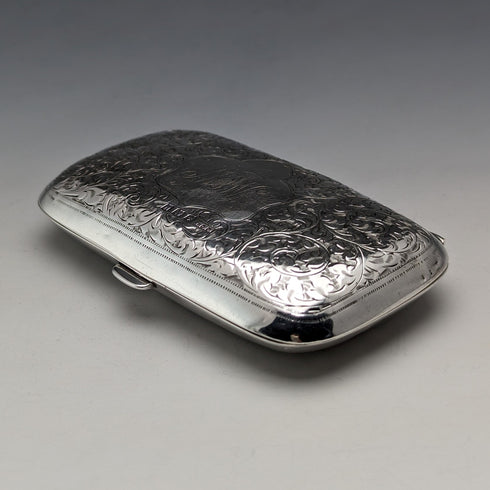 1919年 英国アンティーク 純銀製きコインパース 69g William Hair Haseler