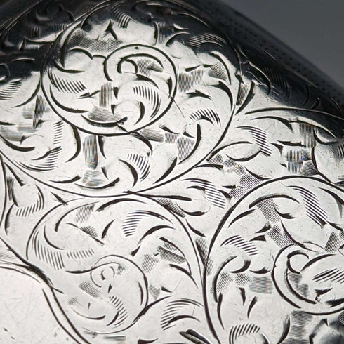 1919 British Antique Sterling Silver Coin Purse, 69g, William Hair Haseler