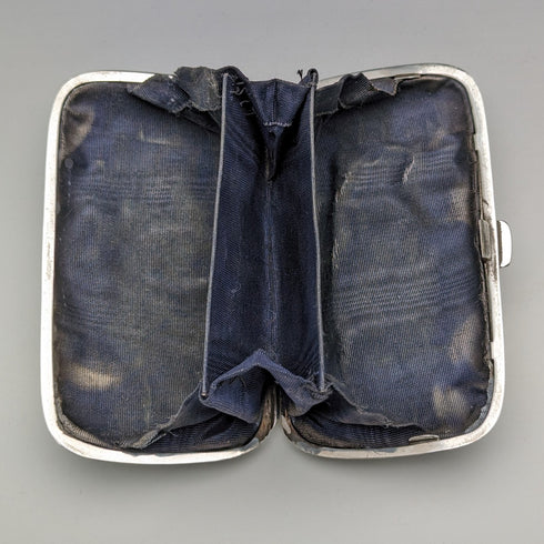 1919年 英国アンティーク 純銀製きコインパース 69g William Hair Haseler