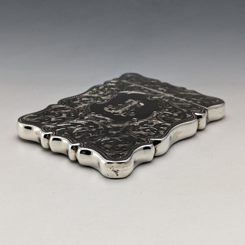 【お取り置き中】1913年 英国アンティーク 純銀製 小型カードケース 59g G Loveridge