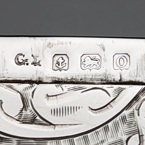 【お取り置き中】1913年 英国アンティーク 純銀製 小型カードケース 59g G Loveridge