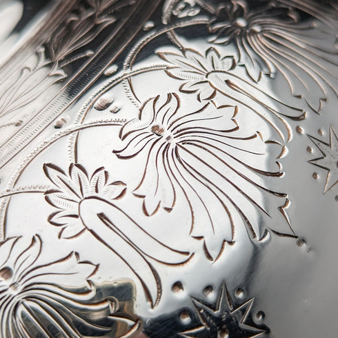 Circa 1880 British Antique Silver Plated Coffee Pot Walker & Hall