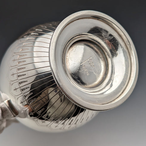 Circa 1880 British Antique Silver Plated Coffee Pot Walker & Hall