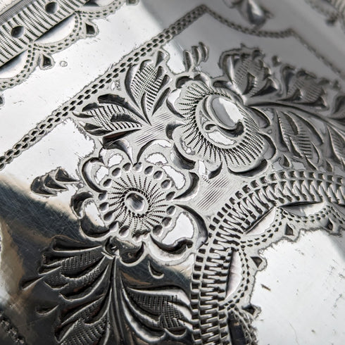 Circa 1885 British antique silver plated teapot Walker & Hal