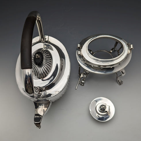 1900年頃 英国アンティーク シルバープレート製 ティーケトルセット John Pound