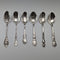 Circa 1900 US Antique Sterling Silver Souvenir Spoon x6 Teaspoon Size Total 100g