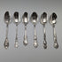 Circa 1900 US Antique Sterling Silver Souvenir Spoon x6 Teaspoon Size Total 100g