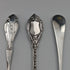 Circa 1900 US Antique Sterling Silver Souvenir Spoon x6 Teaspoon Size Total 100g