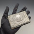 1906 British Antique Sterling Silver Chain Card Case 86g William Henry Sparrow