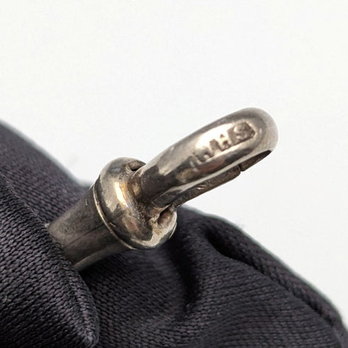 Circa 1923 British Antique Sterling Silver Albert Chain 56g Medal Fob