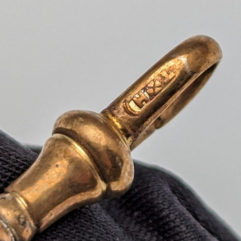 British antique rolled gold double Albert chain without fob