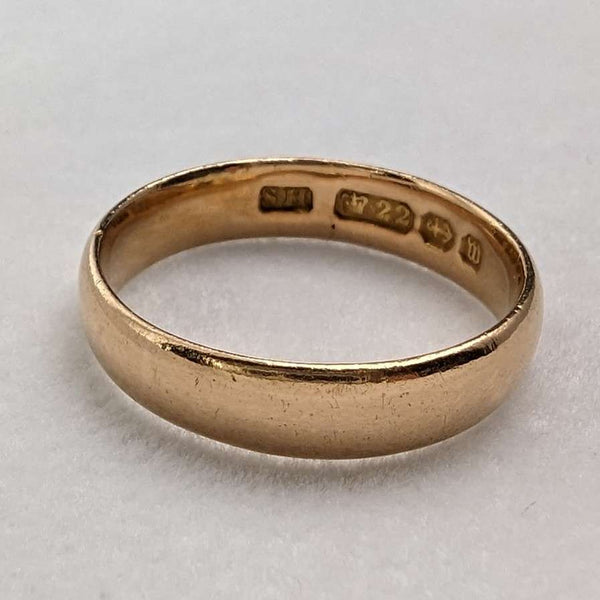 1896 年英國古董珠寶 K22 金戒指戒指 SH