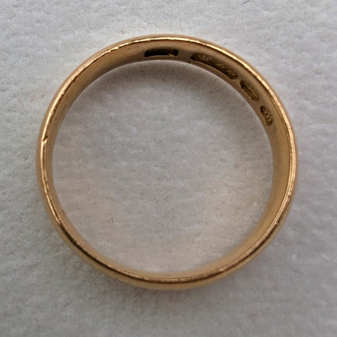 1896年 英国アンティーク ジュエリー K22ゴールドリング 指輪 SH