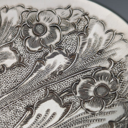 英國復古鍍銀松鼠裝飾橢圓形盤 Seba