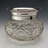 1929 British Vintage Cut Glass Bowl Sterling Silver Decor Arthur Willmore Pennington