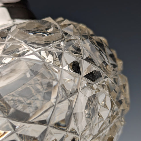 1929 British Vintage Cut Glass Bowl Sterling Silver Decor Arthur Willmore Pennington