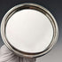 1929 British Vintage Cut Glass Powder Jar with Mirror Sterling Silver Lid Harrison & Hipwood