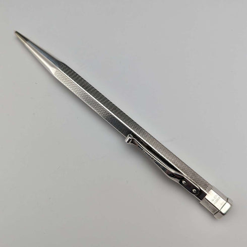 1960 British Yard O' Red Sterling Silver Hexagonal Pencil with Case