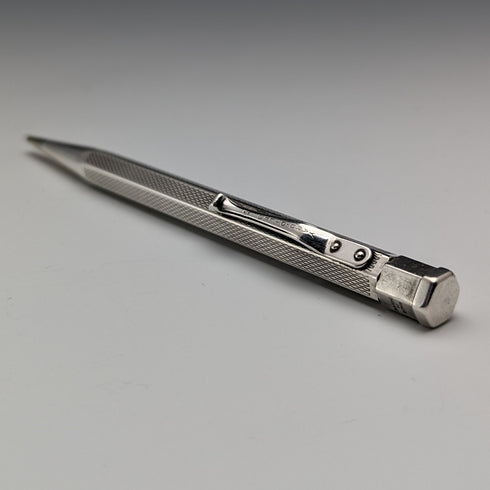 1960年 英国 ヤード・オ・レッド 純銀製 ヘキサゴン推進式ペンシル ケース入