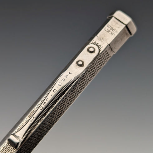 1960年 英国 ヤード・オ・レッド 純銀製 ヘキサゴン推進式ペンシル ケース入