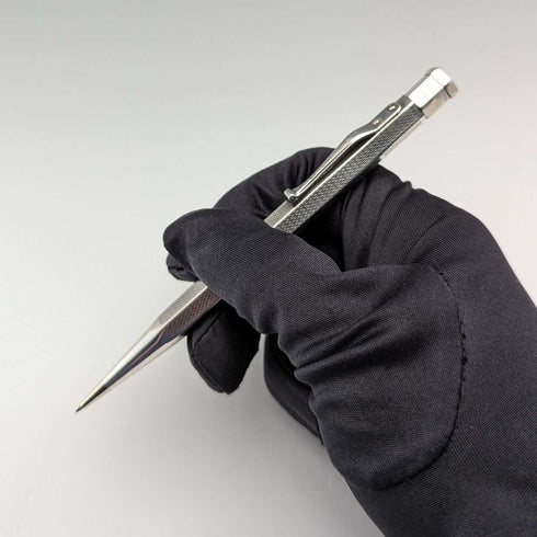 1960 British Yard O' Red Sterling Silver Hexagonal Pencil with Case